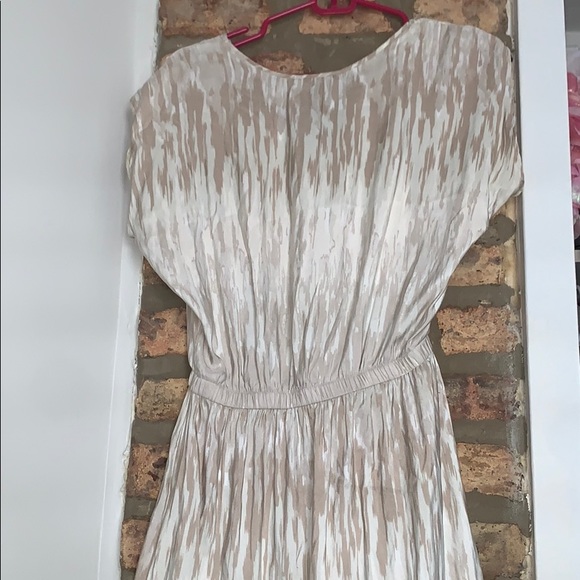 Cream Colored High Low Express Dress - Picture 3 of 3